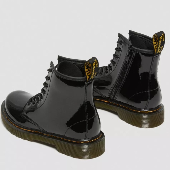 Dr. Martens Patent Lamper Kids Boots - Picture 12 of 12